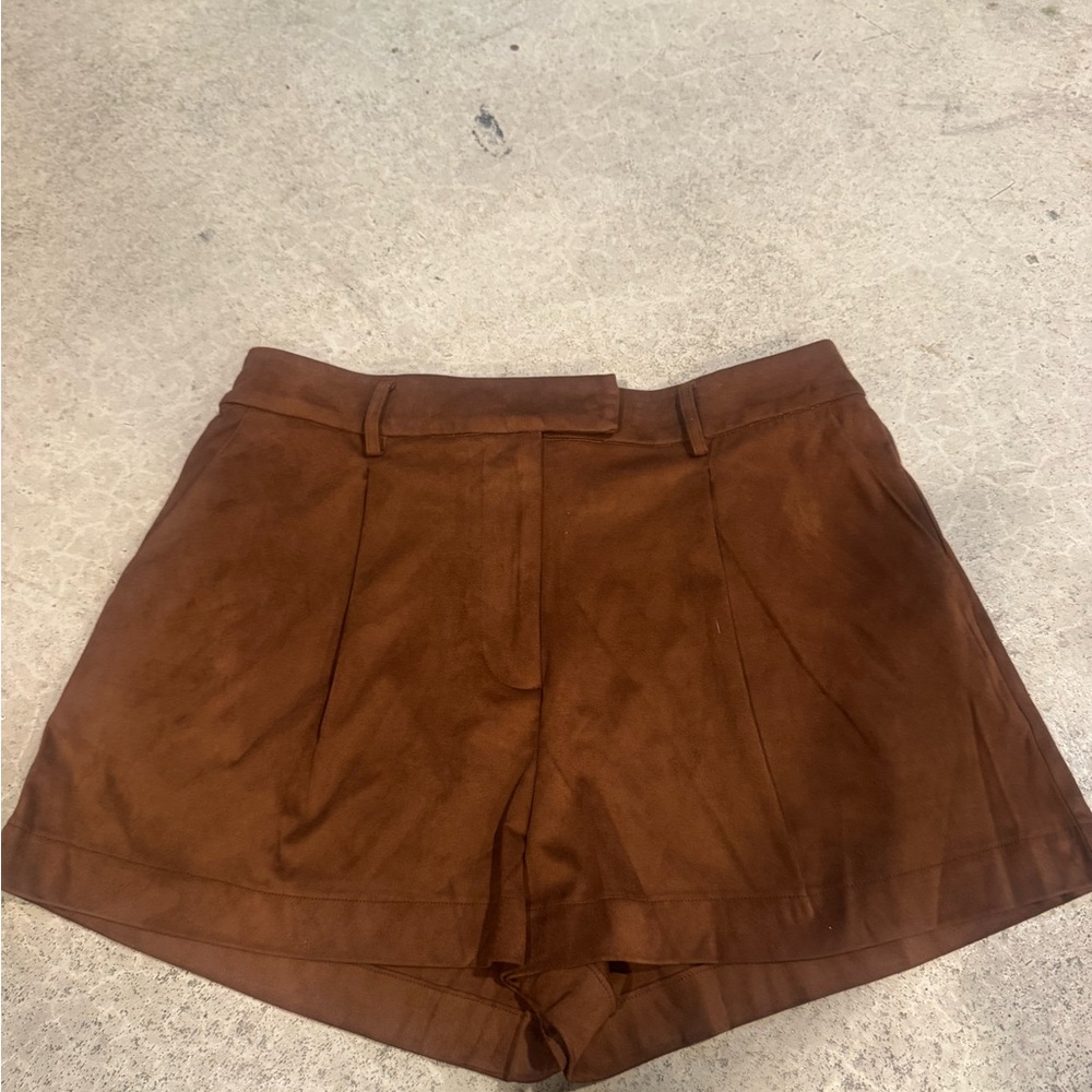 Steve Madden High Waist Brown Shorts